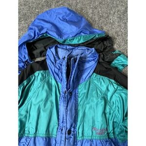 Vintage Solstice Gore Tex 80s 90s Jacket Portland Oregon Blue Green Black Sz Sma